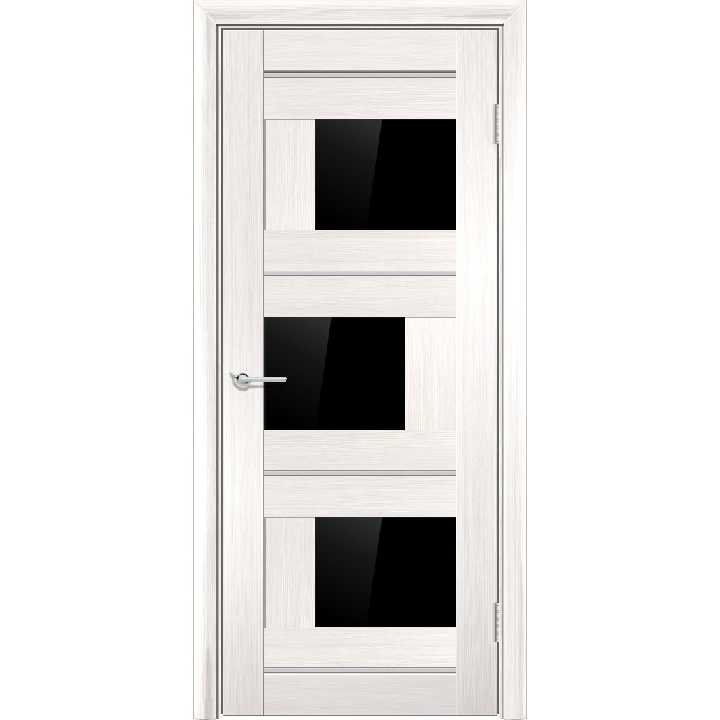 Межкомнатная дверь P5, Акация, Лакобель черный