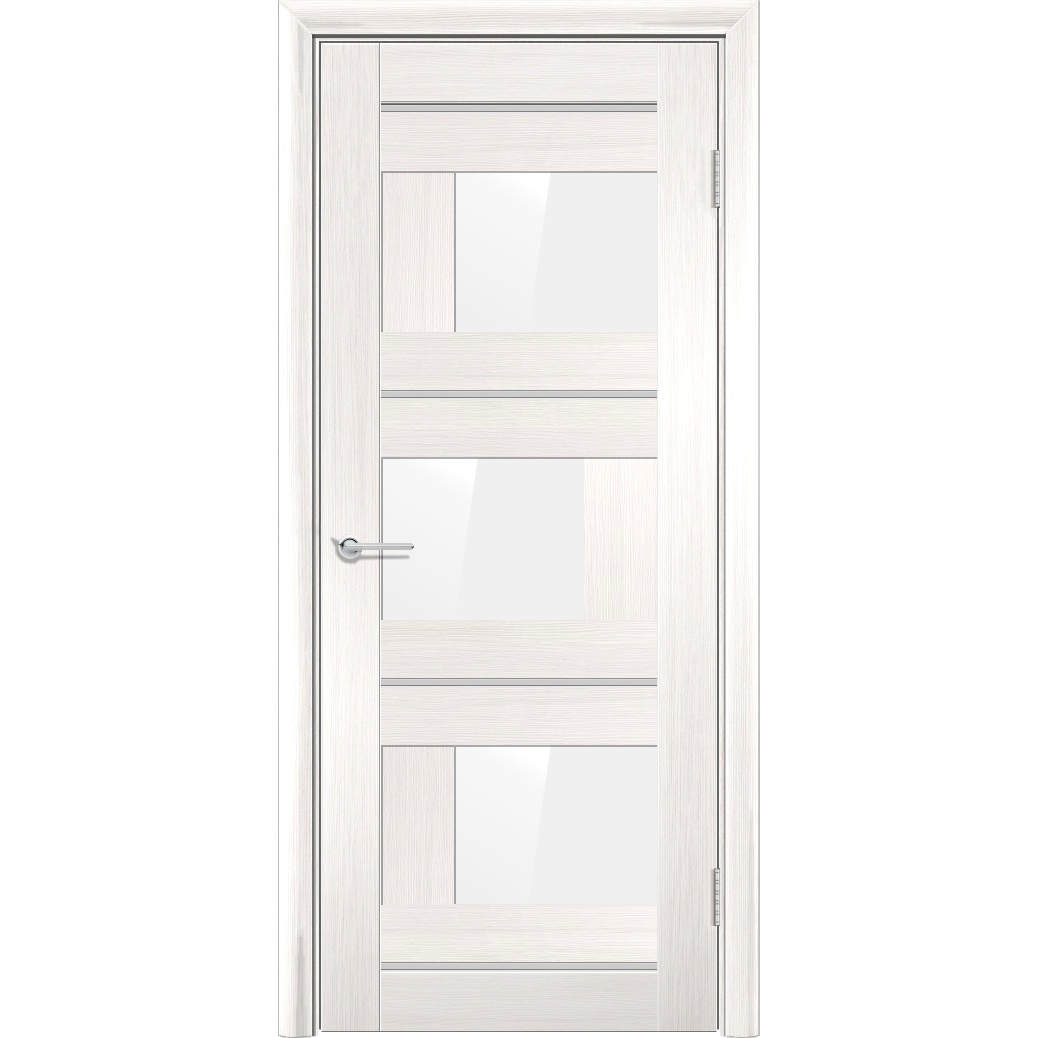 Межкомнатная дверь P5, Акация, Лакобель белый
