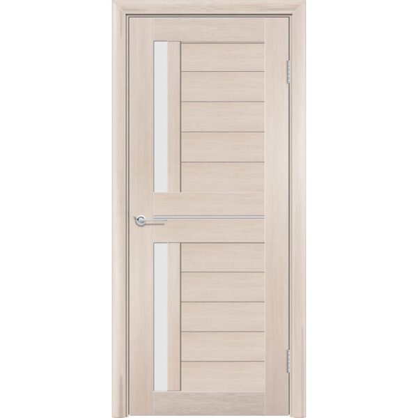 Межкомнатная дверь P4, Дуб капучино, Белый матовый
