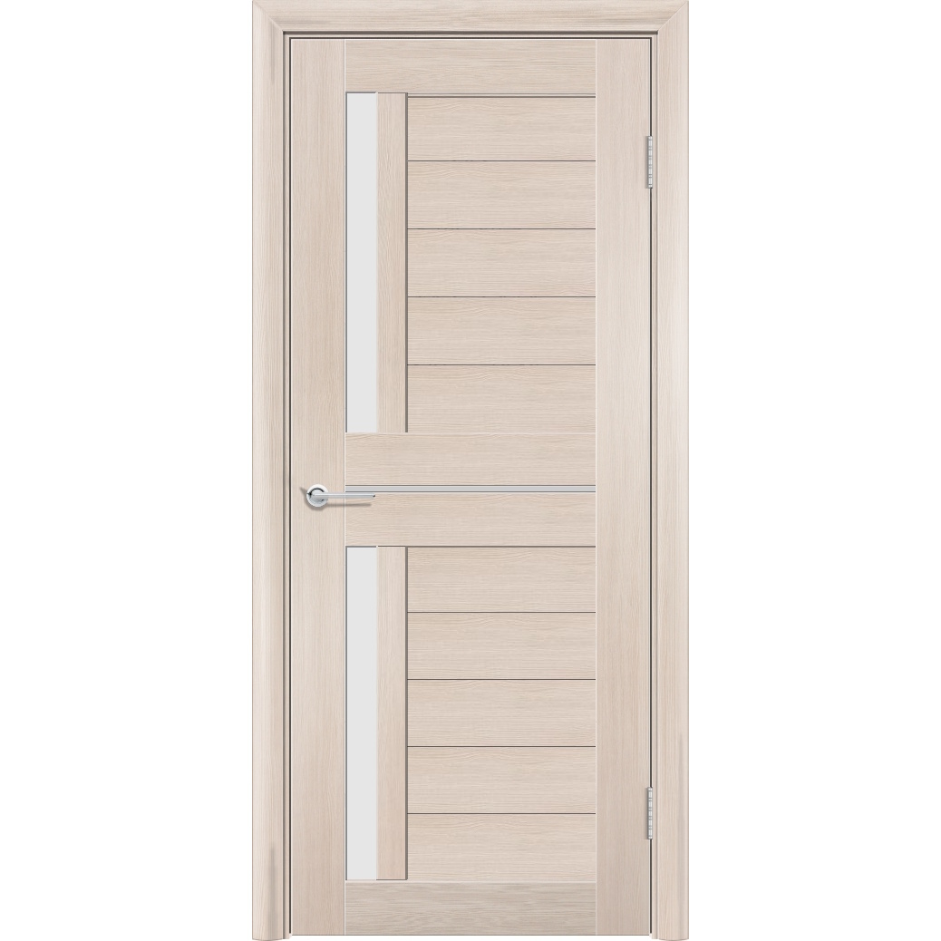 Межкомнатная дверь P4, Дуб капучино, Белый матовый