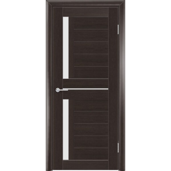 Межкомнатная дверь P4, Каштан, Белый матовый