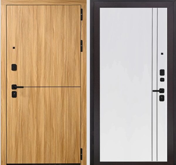 Входная дверь Горизонт К7 Велютто бьянко