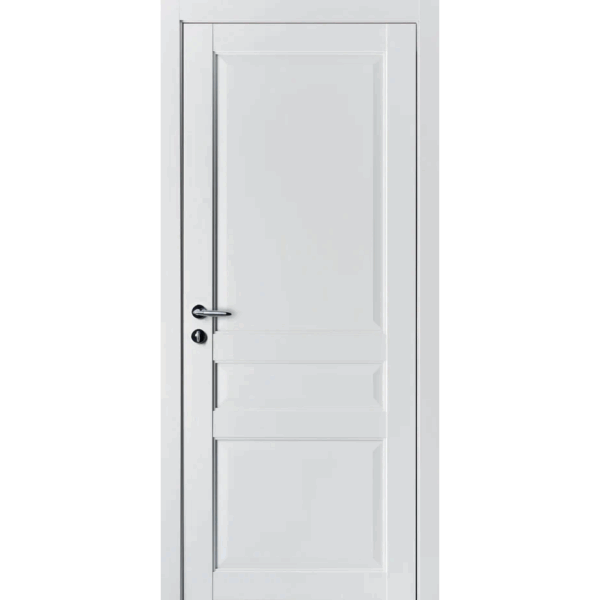 Межкомнатная дверь Эрмитаж, ПП, Белый полипропилен