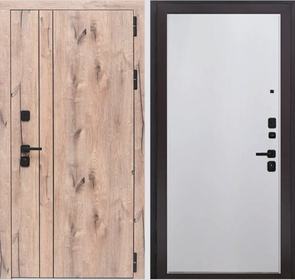 Входная дверь Вертикаль WOOD К8 Эмаль белая