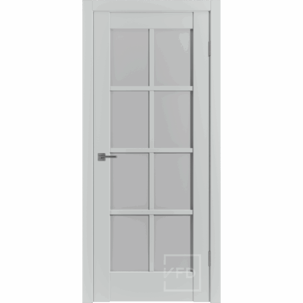 Межкомнатная дверь ВФД Emalex ER1 Steel White Cloud