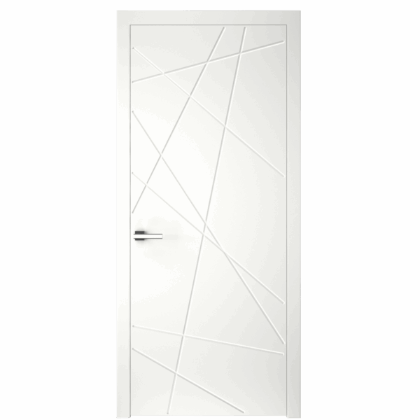 Межкомнатная дверь Графика 1 СК, глухое, эмаль белая