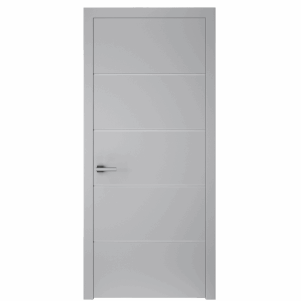 Межкомнатная дверь Графика 3 СК, глухое, эмаль серая