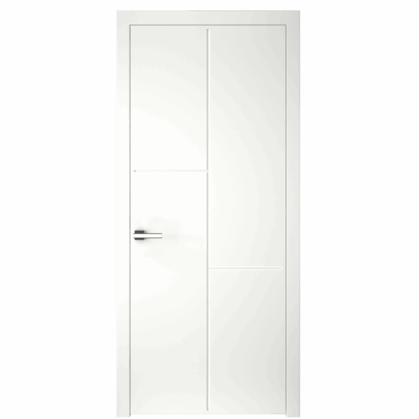Межкомнатная дверь Графика 2 СК, глухое, эмаль белая