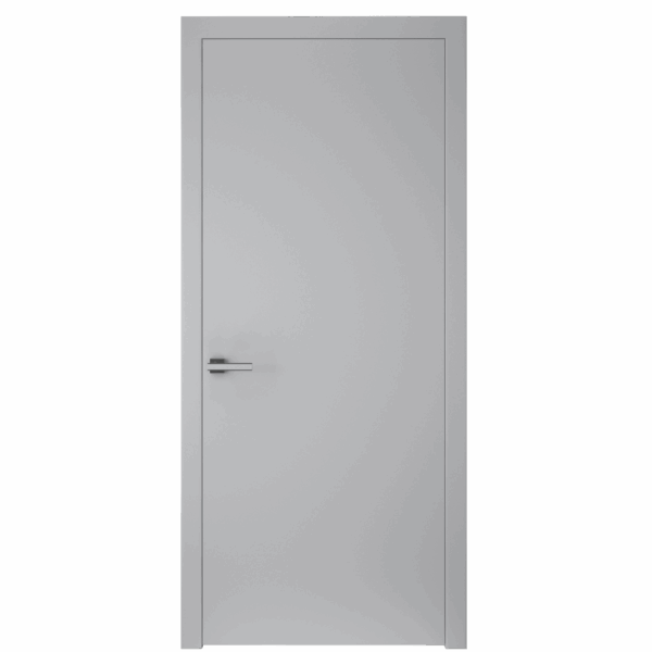 Межкомнатная дверь Графика 0 СК, глухое, гладье, эмаль серая