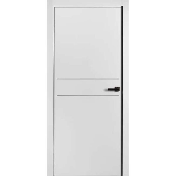 Межкомнатная дверь Молдинг N-12, ST, Белый полипропиле