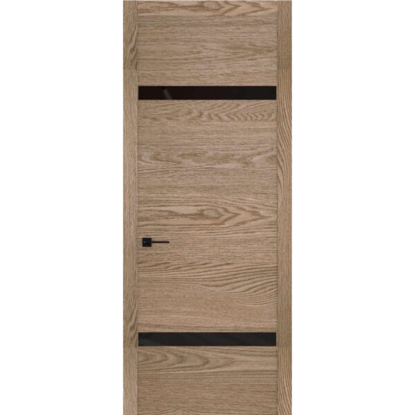 Межкомнатная дверь Тренд N-3, ST, Астана табака, Лакобель черный