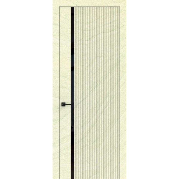 Межкомнатная дверь Легенд N7, ST, Дюна норд, Лакобель черный