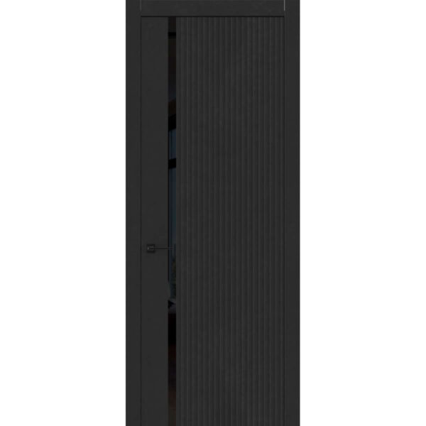 Межкомнатная дверь Легенд N7, ST, Антрацит, Лакобель черный