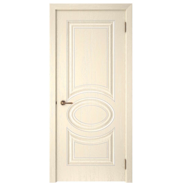 Межкомнатная дверь СК 3, глухое, роялвуд светлый, патина серебро