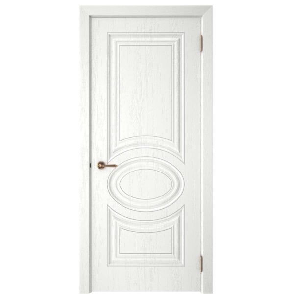 Межкомнатная дверь СК 3, глухое, роялвуд белый, патина серебро