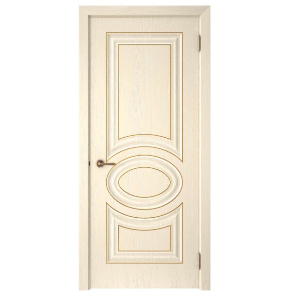 Межкомнатная дверь СК 3, глухое, роялвуд светлый, патина золото