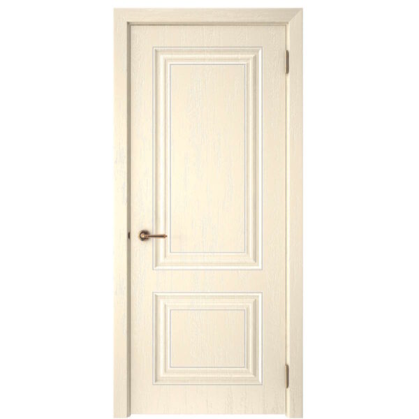 Межкомнатная дверь СК 2, глухое, роялвуд светлый, патина серебро