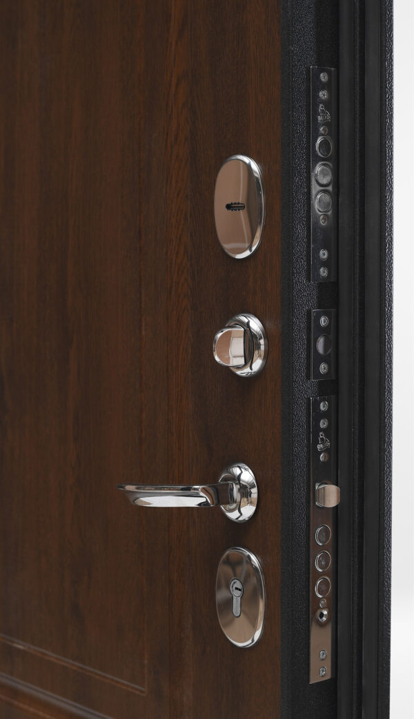 Входная дверь Стайл Т90 Букле Черный Грецкий орех — изображение 2