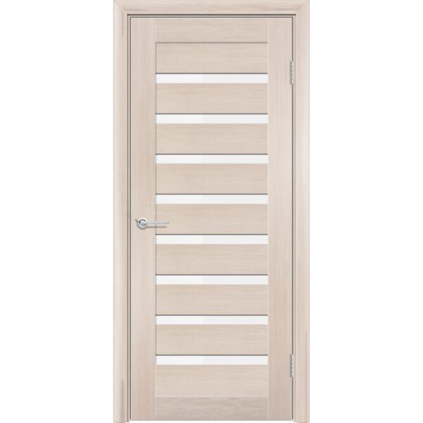 Межкомнатная дверь Т2, Лиственница беленая, Белое матовое