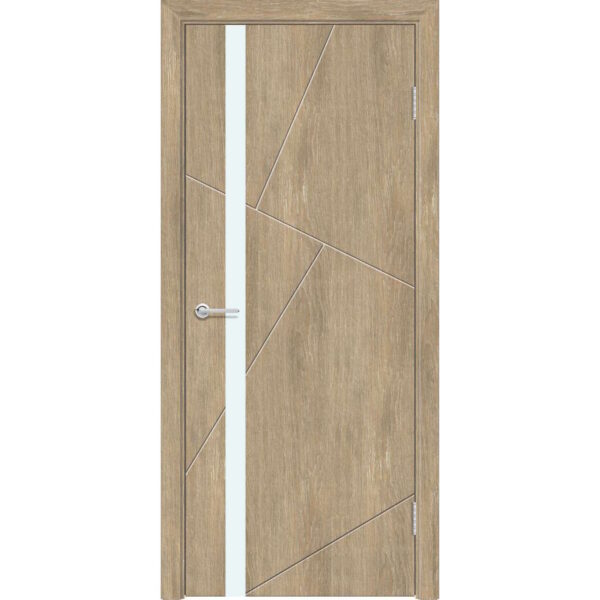 Межкомнатная дверь M63, Шале, Лакобель белый