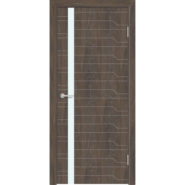 Межкомнатная дверь M62, Корица, Лакобель белый