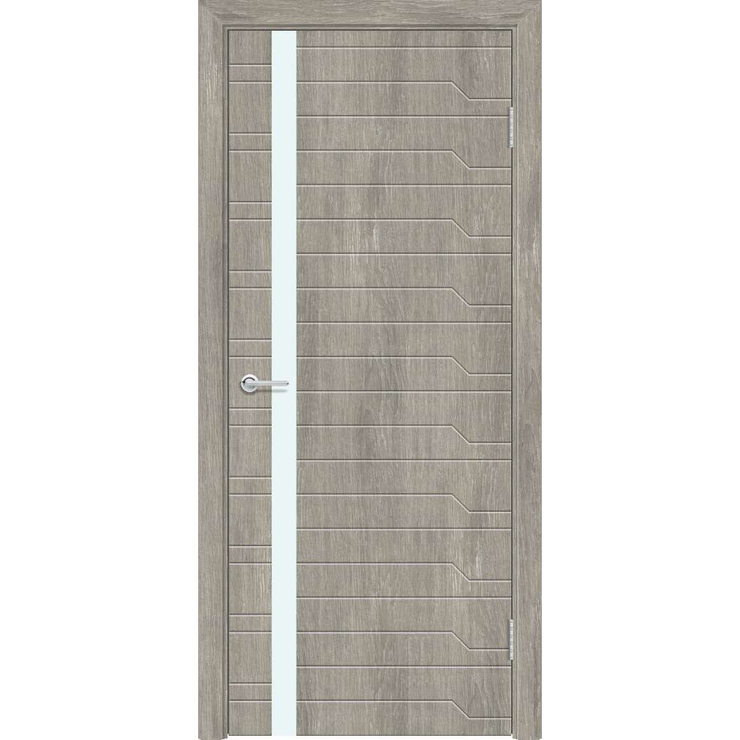 Межкомнатная дверь M62, Седой, Лакобель белый