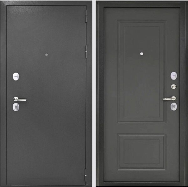 Входная дверь Стайл Т90 Букле черный/Ясень Графит