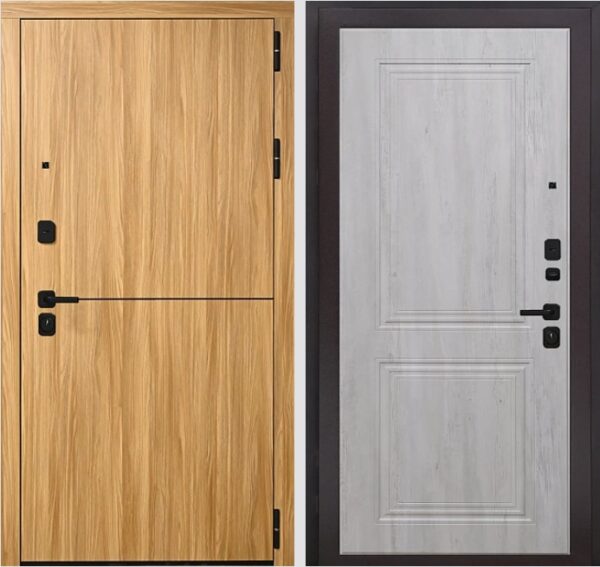 Входная дверь Горизонт К3 Граф белый