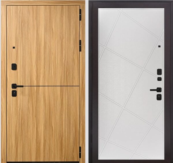 Входная дверь Горизонт 2530 Эмаль белая