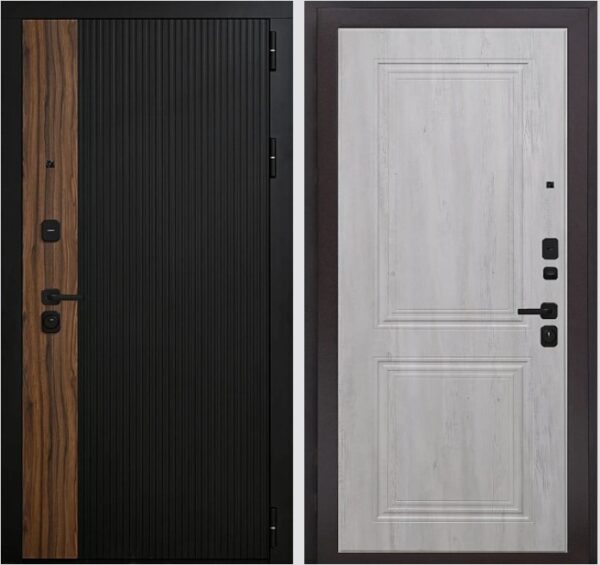 Входная дверь ТРЕНД К3 Граф белый