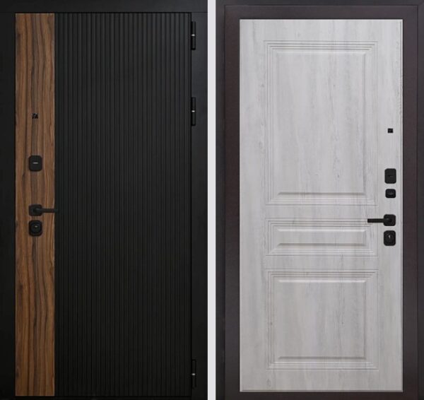 Входная дверь ТРЕНД К2 Граф белый