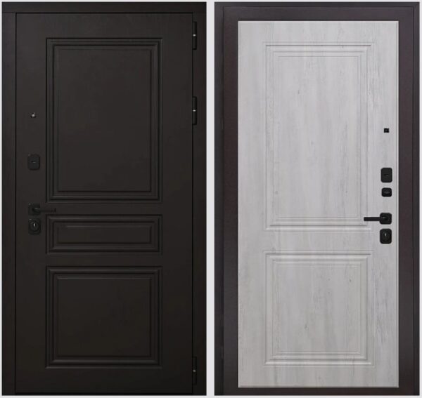 Входная дверь Прайм К3 Граф белый