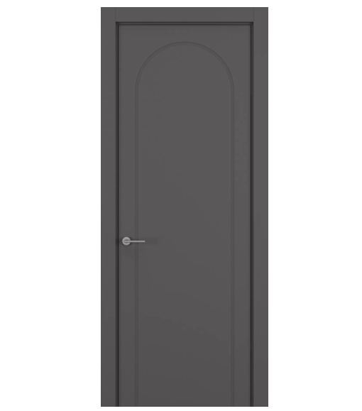 Межкомнатная дверь HAUSDOORS Модель Атмосфера 1, Матовый Антрацит