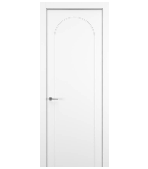 Межкомнатная дверь HAUSDOORS Модель Атмосфера 1, Матовый Снежный