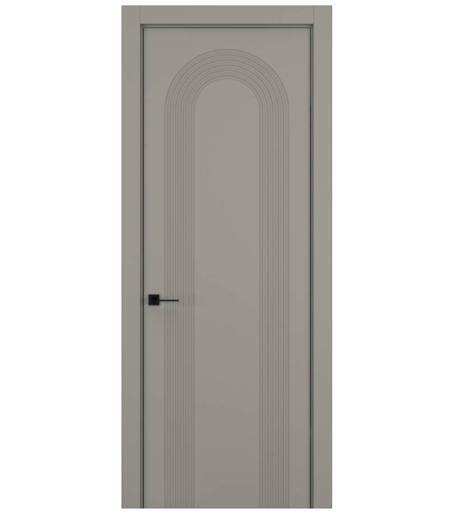 Межкомнатная дверь HAUSDOORS Модель Атмосфера 2, Матовый Каменно-серый