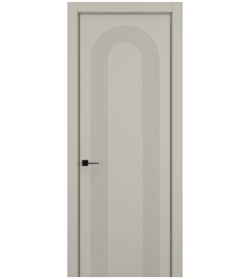 Межкомнатная дверь HAUSDOORS Модель Атмосфера 2, Матовый Серый шелк