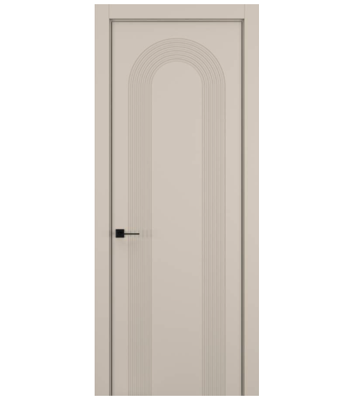 Межкомнатная дверь HAUSDOORS Модель Атмосфера 2, Матовый Светло-бежевый