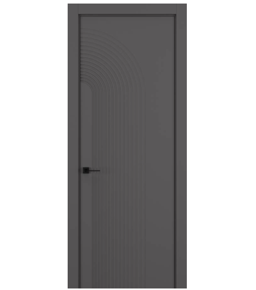 Межкомнатная дверь HAUSDOORS Модель Атмосфера 4, Матовый Антрацит
