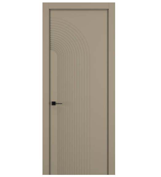 Межкомнатная дверь HAUSDOORS Модель Атмосфера 4, Матовый Серо-бежевый