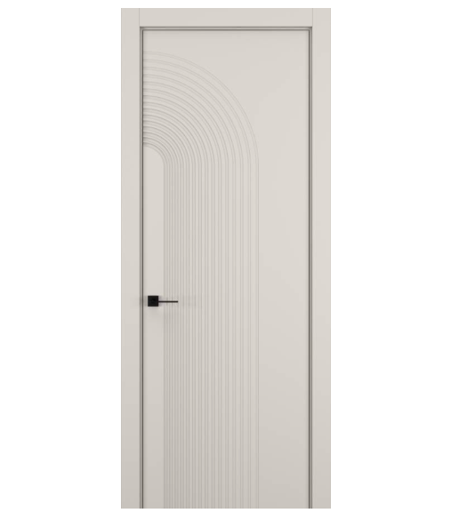 Межкомнатная дверь HAUSDOORS Модель Атмосфера 4, Матовый Серый песок