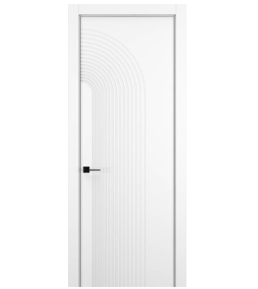 Межкомнатная дверь HAUSDOORS Модель Атмосфера 4, Матовый Снежный