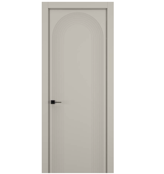Межкомнатная дверь HAUSDOORS Модель Атмосфера 6, Матовый Серый шелк