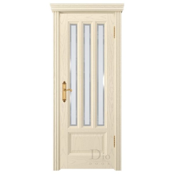 Межкомнатная дверь ДИОдор Грэта фс Ясень карамель Со стеклом