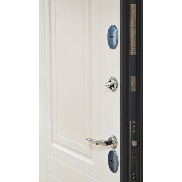 Входная дверь с терморазрывом Экотермо Муар графит/Велютто бьянко — изображение 3