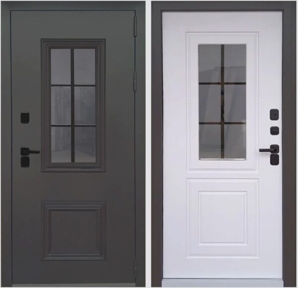 Входная дверь с терморазрывом Термо Бергамо 3 Велютто бьянко