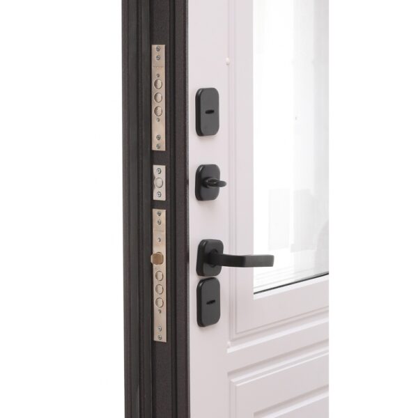 Входная дверь с терморазрывом Термо Бергамо 3 Велютто бьянко — изображение 4