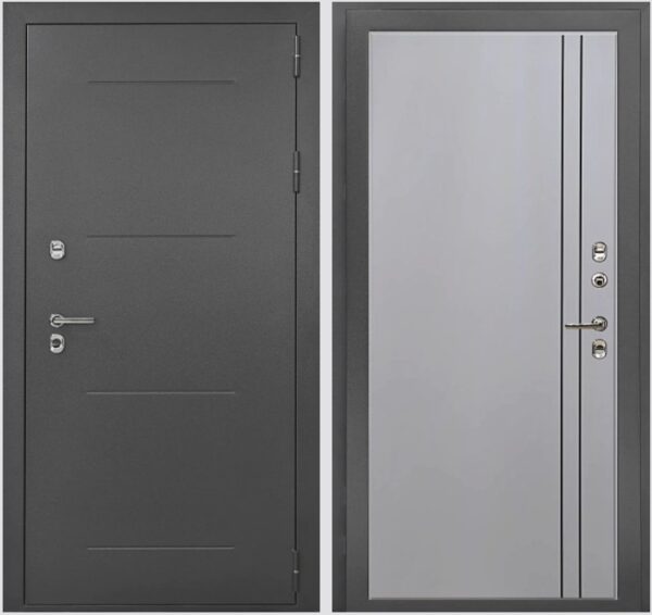 Входная дверь с терморазрывом Термо Серебро К7 Велютто Ферро