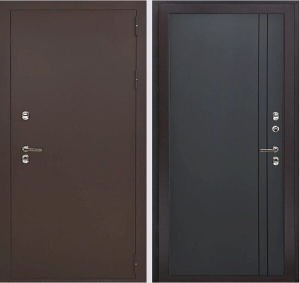 Входная дверь с терморазрывом Термо Медь К7 Велютто Оскуро