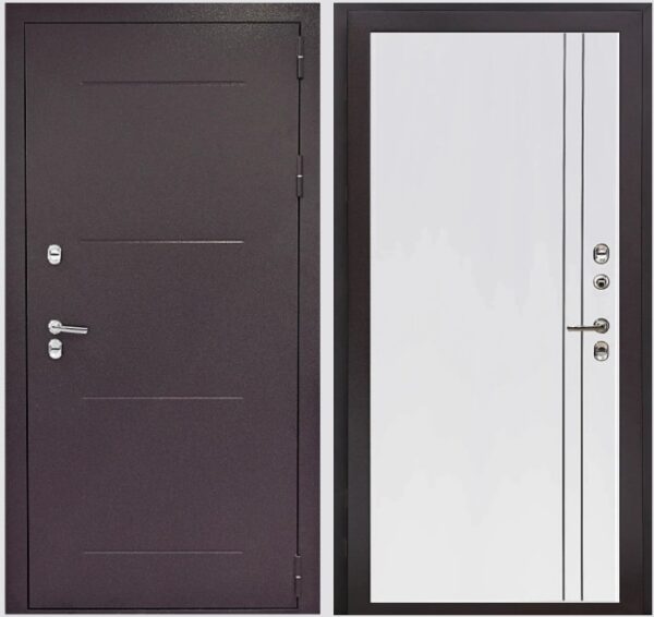 Входная дверь с терморазрывом Термо Опал К7 Велютто бьянко