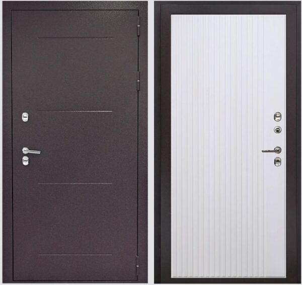 Входная дверь с терморазрывом Термо Опал К5 Велютто Бьянко